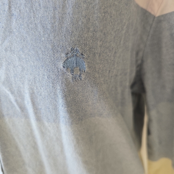 Brooks Brothers Red Fleece Multi-Color 100% Cotton Men's Striped Long Slv Sz L. - Picture 2 of 7